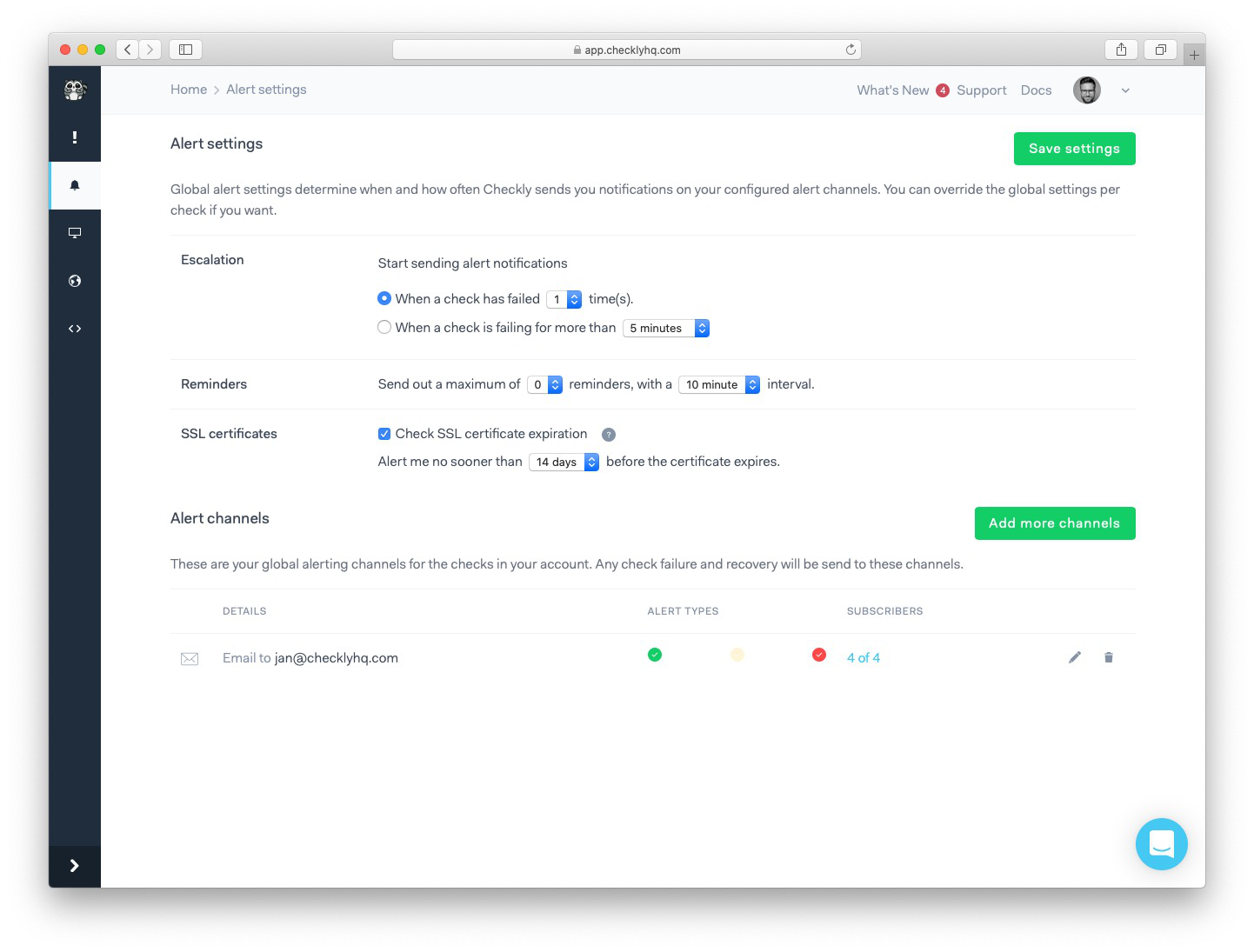 setup checkly opsgenie integration step 4